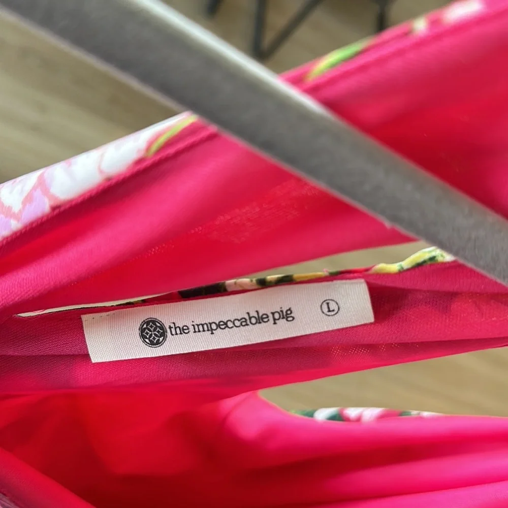 The Impeccable Pig Boutique floral maxi dress, high neck, lined - Picture 2 of 2